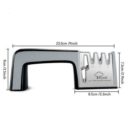 Kitchen Quick Knife Sharpener with Customizable Stone