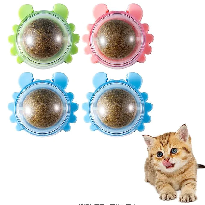 Detachable Crab Catnip Ball Toy for Teeth Cleaning