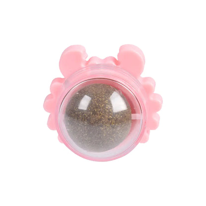 Detachable Crab Catnip Ball Toy for Teeth Cleaning